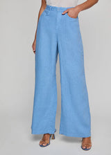 L'AGENCE Women's Amara H/R Wide Leg in Allure Blue