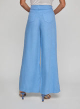 L'AGENCE Women's Amara H/R Wide Leg in Allure Blue
