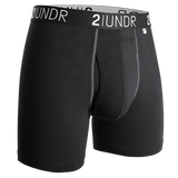 2UNDR - 6 " Swing Shift Boxer Brief - Black/Grey