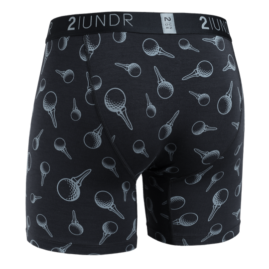 2UNDR - Swing Shift 6" Boxer Brief - Black Tees