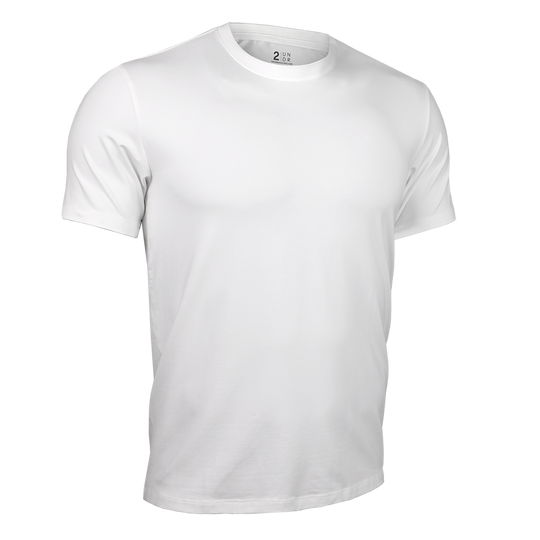 2UNDR - Luxury Crew Tee - White