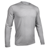 2UNDR - Long Sleeve Luxury Crew Tee - Grey