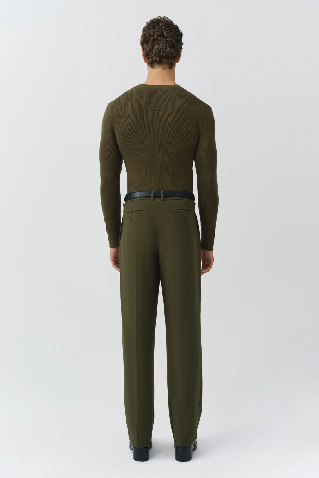 SIMKHAI - Hezekiah Classic Henley - Dark Olive