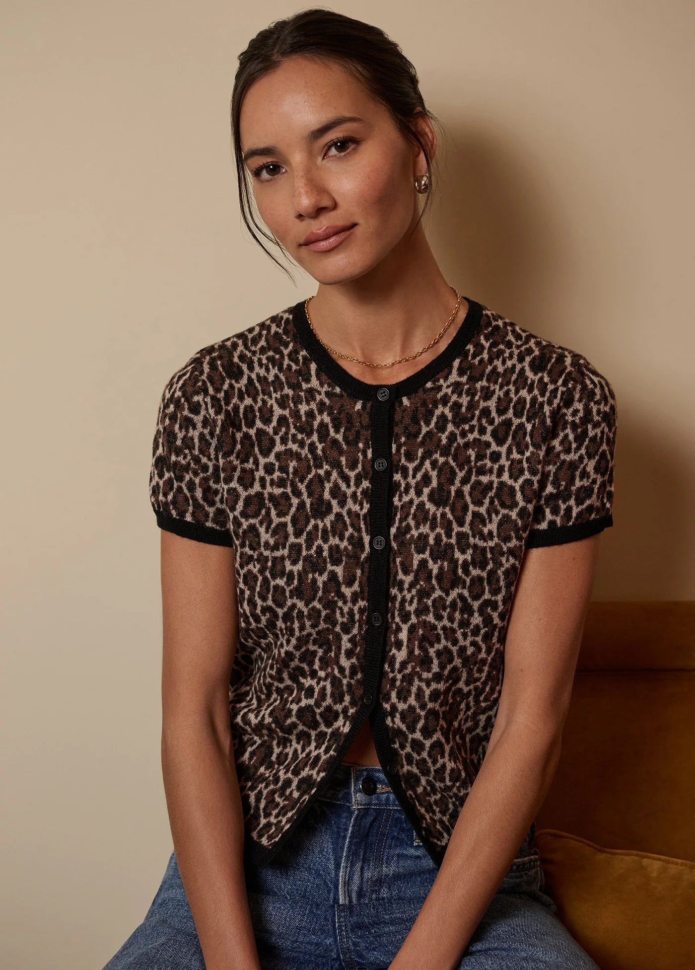 Favorite Daughter- The 9 to 5 Cardigan- Leopard