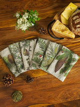 Linen Napkin - SHADY CONIFERS - Assortment