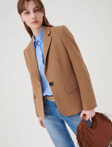 Marella - Giubba Semi-Fitted Blazer - Camel