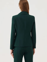 Marella - Lichene Double Breasted Blazer - Dark Green