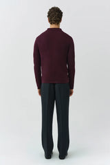 SIMKHAI - Reynolds Long Sleeve Polo - Fig