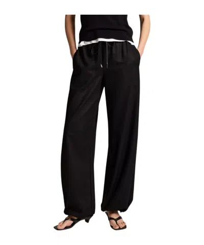 Vince- Mid Rise Soft Flannel Drawstring Pant