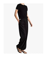 Vince- Mid Rise Soft Flannel Drawstring Pant