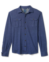Johnnie-O- Sequoia Twill Solid Button Down Shirt- Twilight