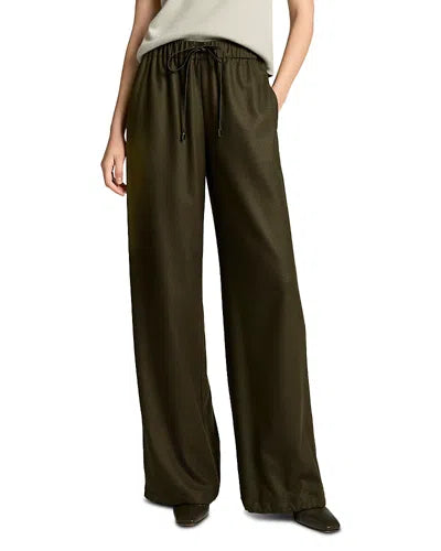 Vince- Mid Rise Soft Flannel Drawstring Pant