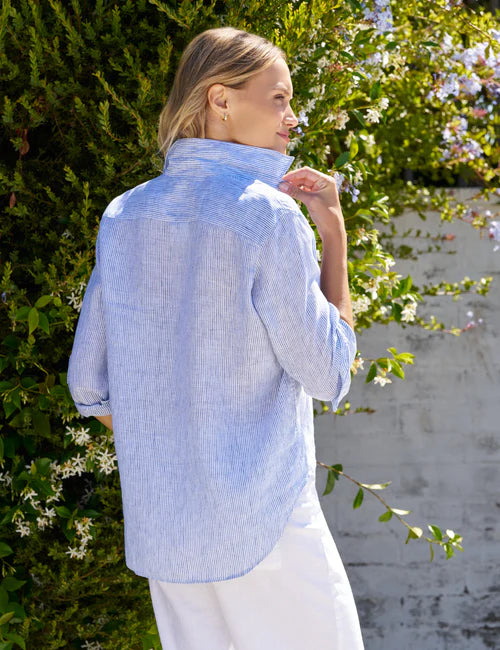 Frank & Eileen- Relaxed Button Up- Thin Stripe