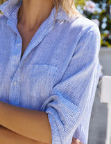 Frank & Eileen- Relaxed Button Up- Thin Stripe