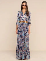 L'AGENCE- Patricia Full Maxi Skirt- Midnight