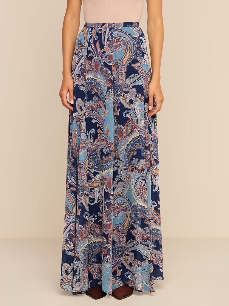 L'AGENCE- Patricia Full Maxi Skirt- Midnight