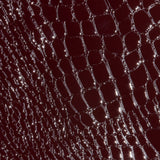 L'AGENCE- Violetta Pencil Skirt- Dark Port Croc