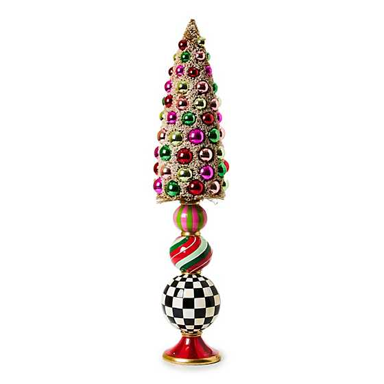 MacKenzie-Childs - Granny Kitsch Medium Bottle Brush Pedestal Tree