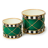 MacKenzie-Childs - Emerald Luxe Drums, Set of 2