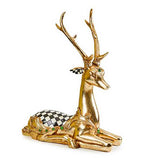 MacKenzie-Childs - Emerald Luxe Resting - Gold Deer