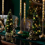 MacKenzie-Childs - Emerald Luxe Illuminated Deer Bottle Brush Tree