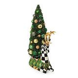 MacKenzie-Childs - Emerald Luxe Illuminated Deer Bottle Brush Tree