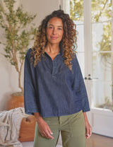 Frank & Eileen - GABI Popover - Denim Dark Wash