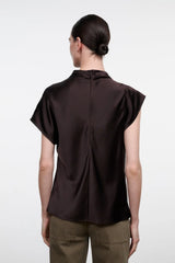 STAUD- Davina Silk Top- Earth