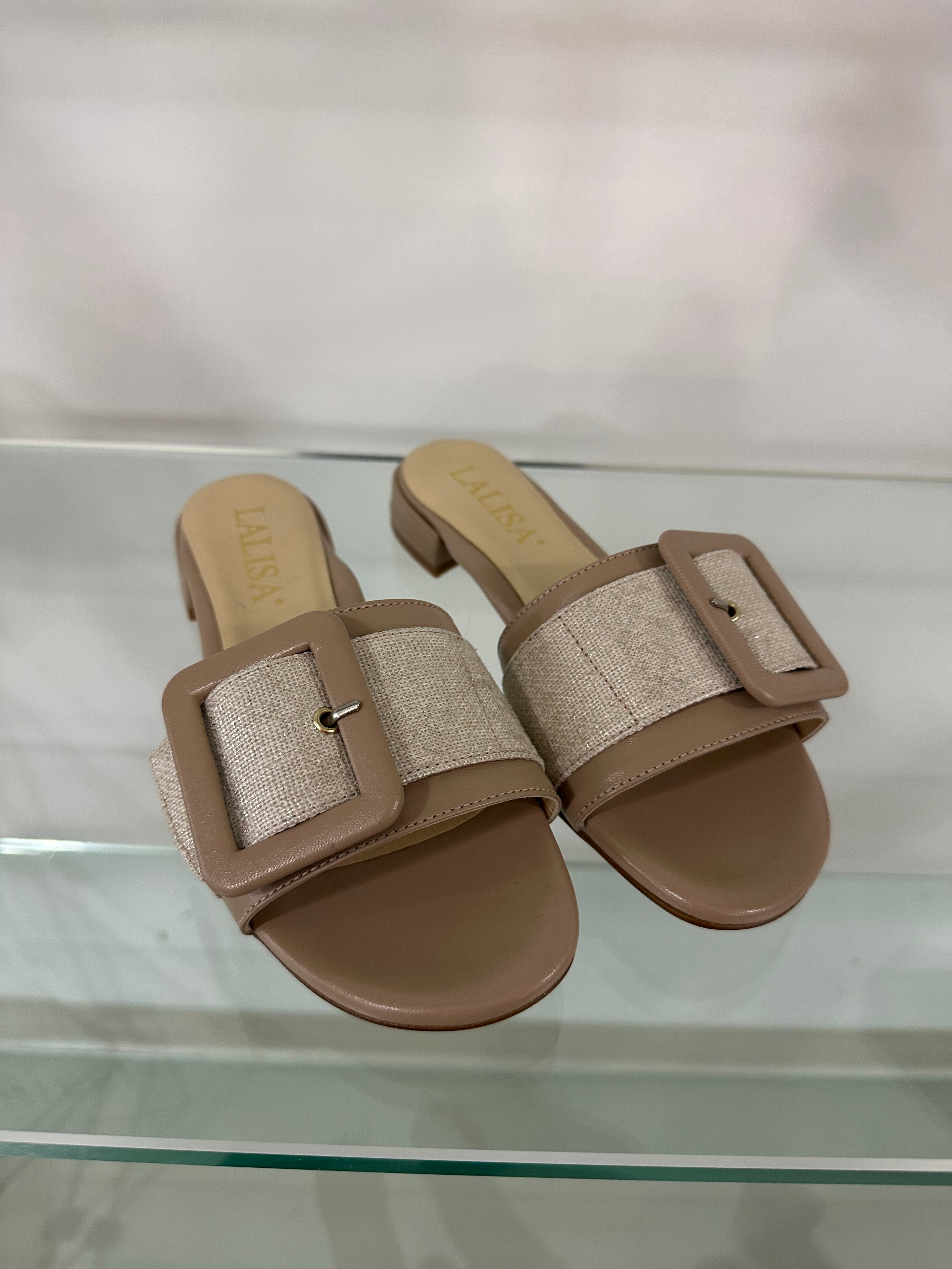 Lalisa - Tazo Piel Camel Sandal - Beige