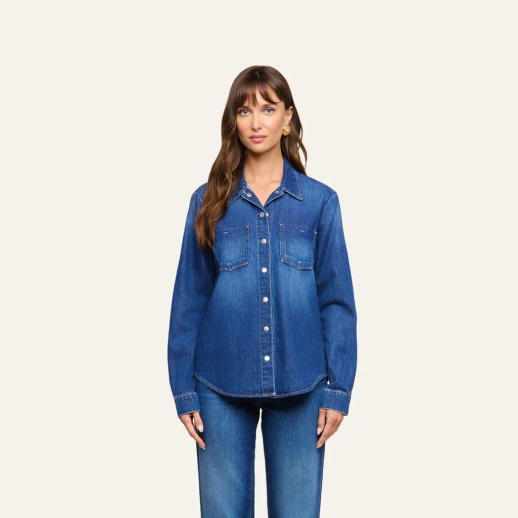 L'AGENCE- Isla Denim Shirt- Idaho