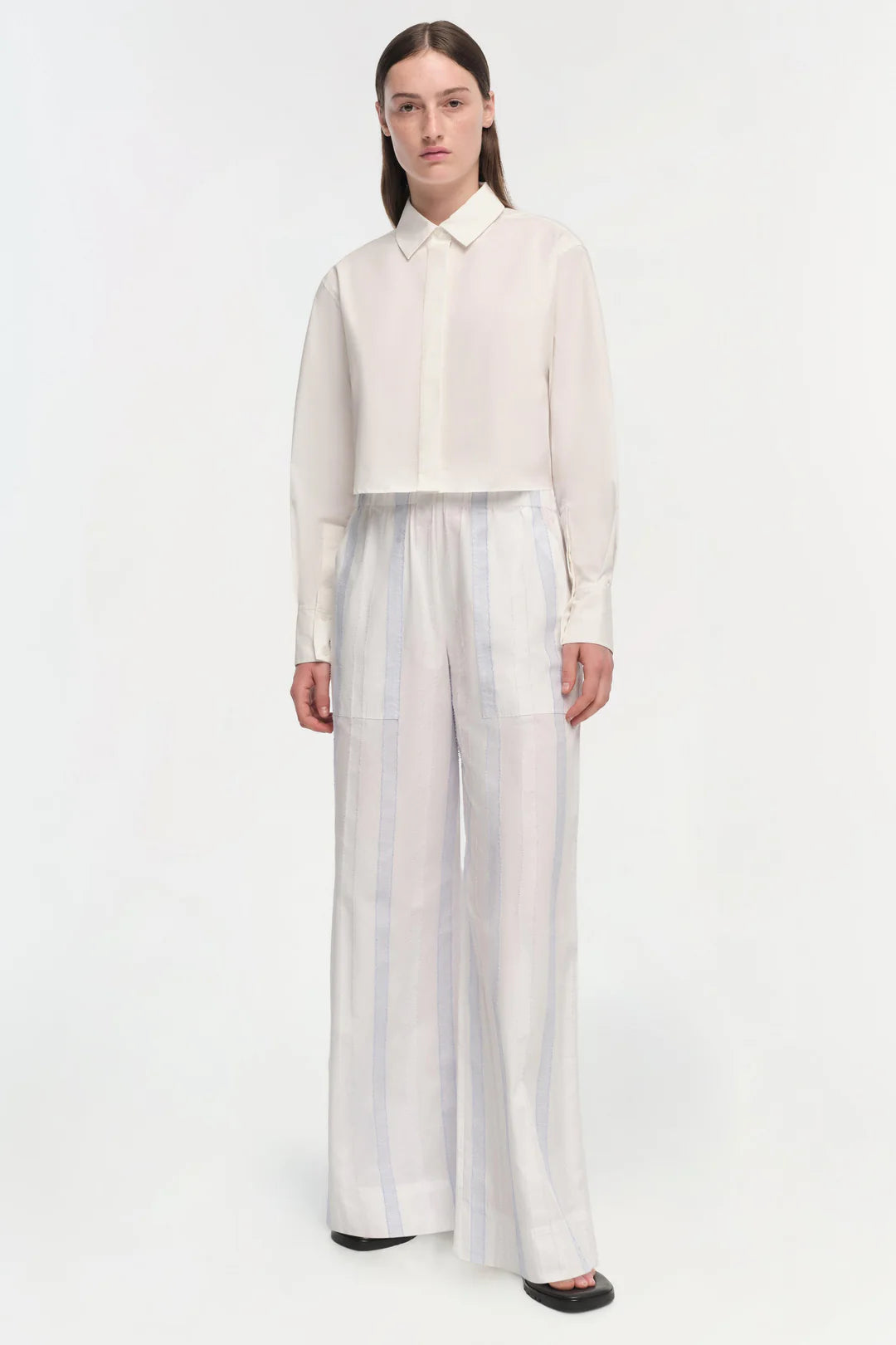 SIMKHAI - Arden Pull On Pant - Blue Stripe Multi