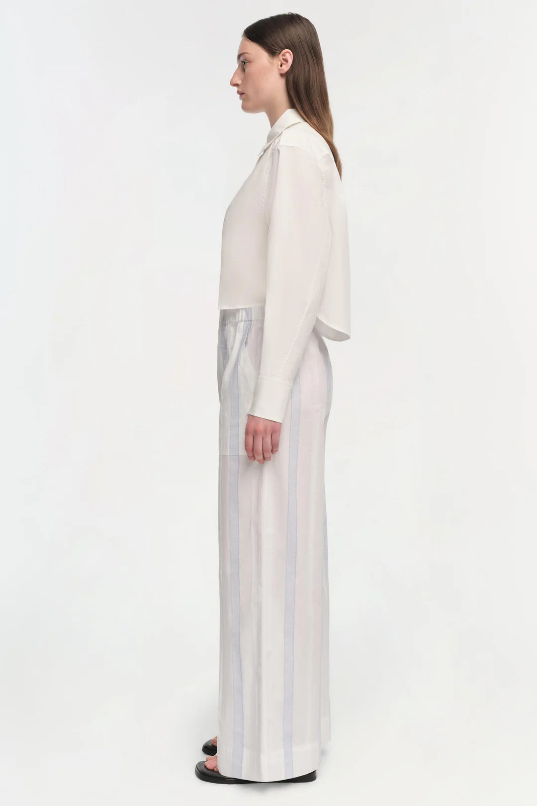 SIMKHAI - Arden Pull On Pant - Blue Stripe Multi
