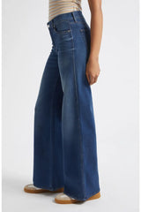 Veronica Beard- Taylor Mid Rise Wide Leg- North Star