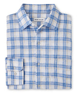 Peter Millar - Edisto Linen Sport Shirt - Cottage Blue