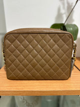 Chanel - Vintage Caviar Leather Camera Bag - Brown