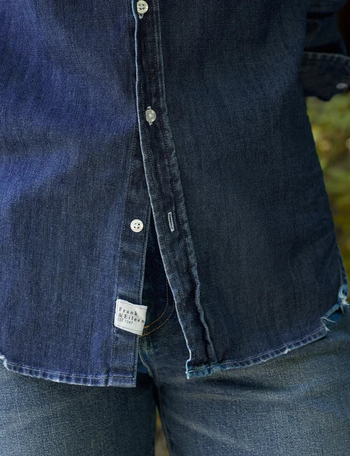 Frank & Eileen- Eileen Relaxed Button Up Shirt- Vintage Dark Wash