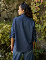 Frank & Eileen- Eileen Relaxed Button Up Shirt- Vintage Dark Wash