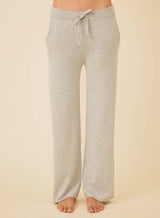 One Grey Day- Bianca Wide Leg Pant- Heather Grey