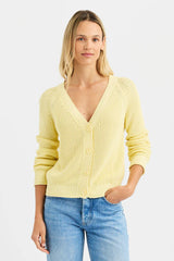 One Grey Day - Raleigh Cardigan - Lemon