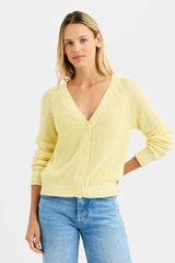 One Grey Day - Raleigh Cardigan - Lemon