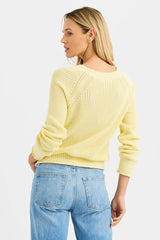 One Grey Day - Raleigh Cardigan - Lemon