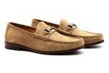 Martin Dingman - Addison Suede Horsebit Loafer - Khaki