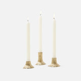 Blue Pheasant - GRIFFIN - Gold Candle Holders Brass - Set of 3