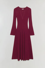 SIMKHAI - Genna L/S Dress - Cranberry