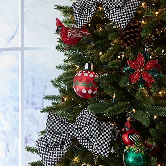 MacKenzie-Childs - Cozy Christmas Glass Ball Ornaments, Set of 6