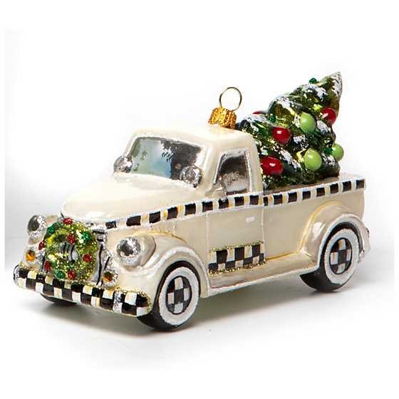 MacKenzie-Childs - Farmhouse Special Delivery Truck Glass Ornament