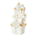 MacKenzie-Childs - Crystal Palace Stacked Gifts Glass Ornament