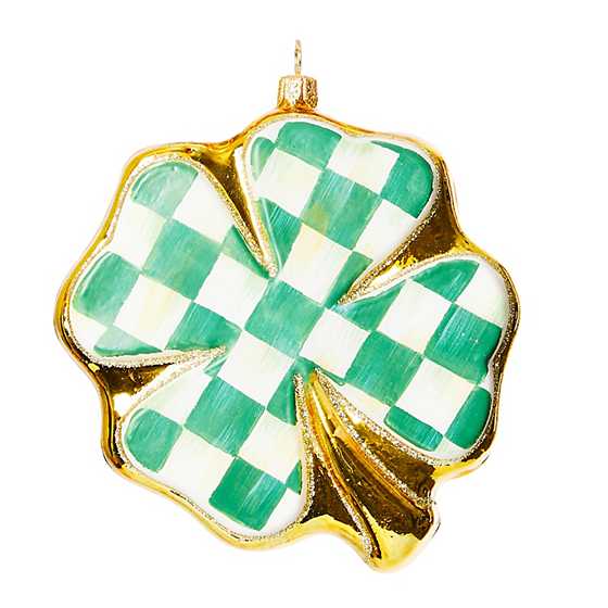 MacKenzie-Childs - Shamrock Glass Ornament