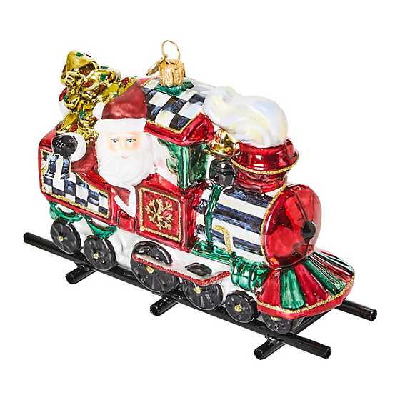 Mackenzie Childs - Courtly Train Glass Ornament