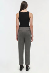 SIMKHAI - Hayley Cropped Straight Pant - Warm Gray